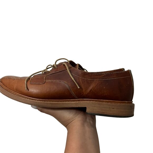 Allen Edmonds Chestnut Tan Bruce Lace Up Leather Shoes Mens Size 10.5 B main image 12